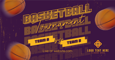 Basketball Game Tournament Facebook ad Image Preview