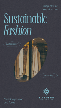 Clean Minimalist Sustainable Fashion Instagram Reel Image Preview