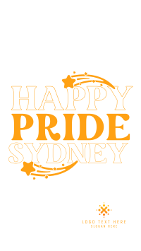 Happy Pride Text Facebook Story Design