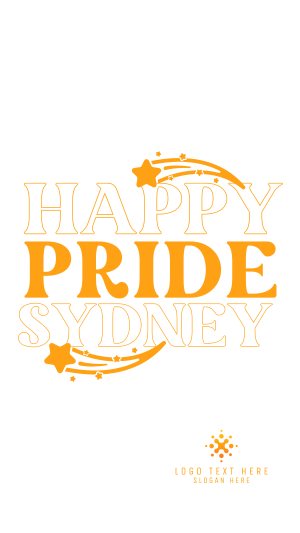 Happy Pride Text Facebook Story Image Preview