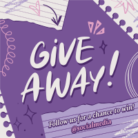 Generic Giveaway Scribbles Instagram post Image Preview