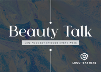 Beauty Talk Postcard Design