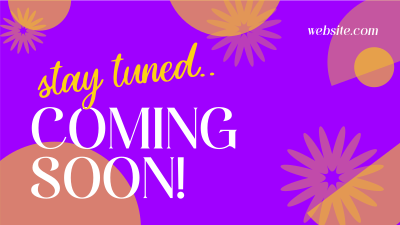 Floral Modern Coming Soon Facebook event cover Image Preview