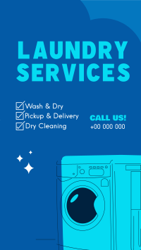 Laundry Services List Instagram Story Design