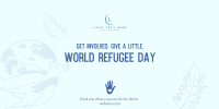 World Refugee Day Dove Twitter Post Design