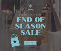 End of Season Shopping Facebook Post Design