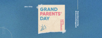 Grandparent's Day Paper Facebook cover Image Preview