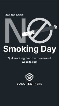 Stop Smoking Today Facebook Story Design