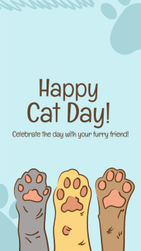 Cat Day Paws Facebook story Image Preview