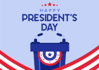 Presidents Day Event Postcard Design