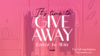 Fashion Giveaway Alert Facebook Event Cover Design