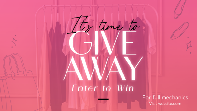 Fashion Giveaway Alert Facebook event cover Image Preview