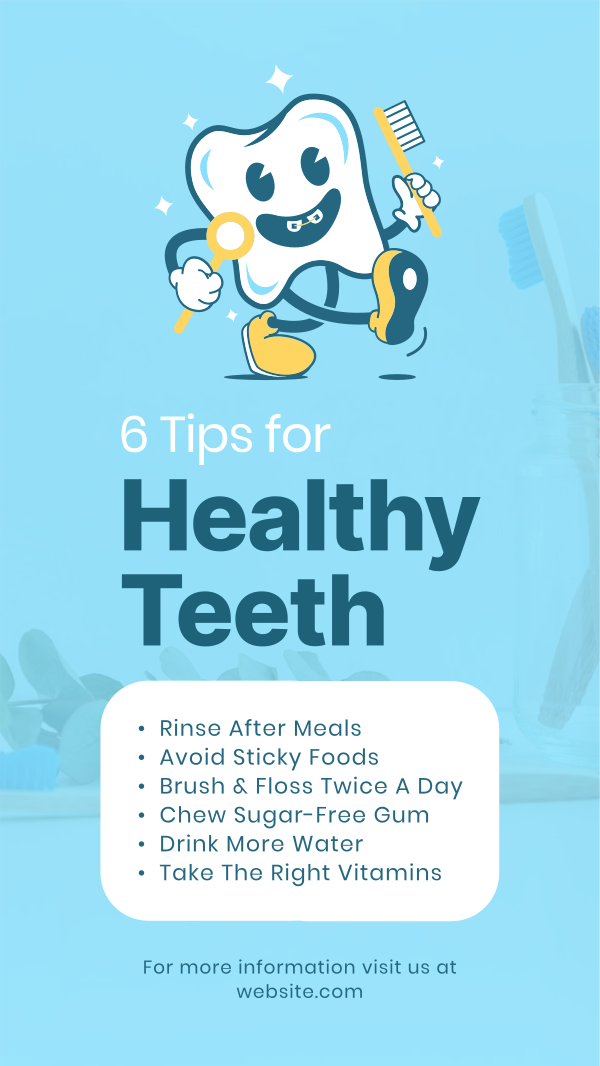 Dental Tips Instagram Story Design Image Preview