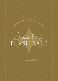 Elegant Jewelry Flash Sale Poster Image Preview