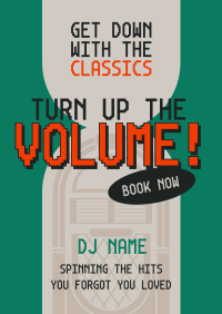 Retro DJ Music Poster Design