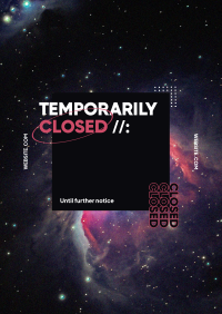 Temporarily Closed Flyer Image Preview