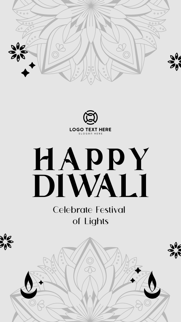 Happy Diwali Greeting Instagram Story Design Image Preview