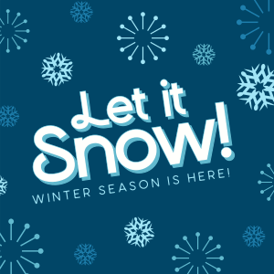 Let It Snow Winter Greeting Instagram post Image Preview