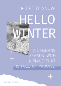 Hello Winter Poster Image Preview