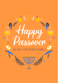 Passover Wreath Flyer Design