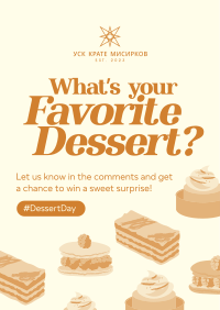 Dessert Day Quirky Flyer Image Preview