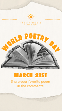 Poetry Day Book TikTok Video Image Preview