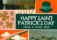 Rustic St. Patrick's Day Greeting Postcard Image Preview