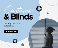 Curtains & Blinds Installation Facebook Post Design