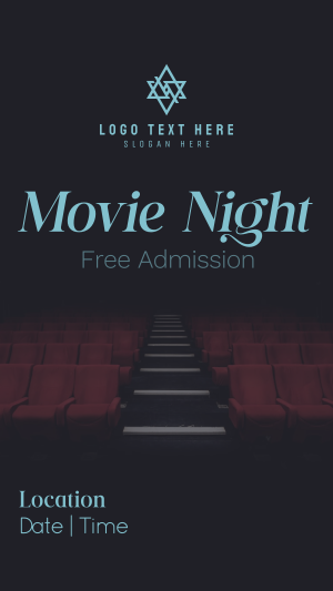 Movie Night Cinema Instagram story Image Preview