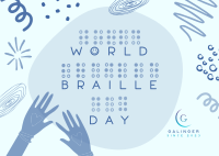 World Braille Day Postcard Image Preview