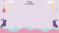 Easter Ornaments Zoom Background Image Preview