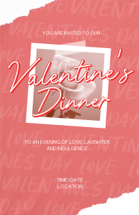Romantic Valentines Dinner Invitation Image Preview