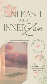 Yoga Floral Zen Facebook Story Design