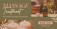 Relaxing Massage Treatment Facebook Ad Design
