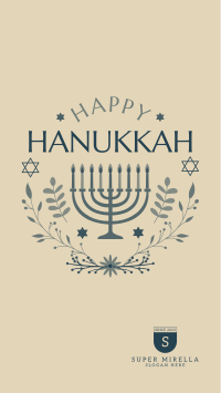 Happy Hanukkah Facebook Story Image Preview