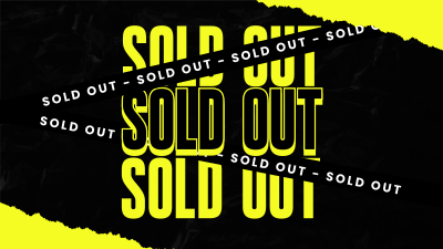 Grunge Sold Out Facebook event cover Image Preview