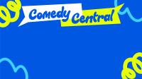 Comedy Central Podcast Zoom Background Image Preview