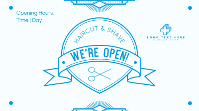 Newly Open Barbershop Facebook event cover Image Preview