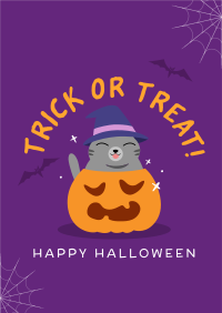 Halloween Cat Flyer Image Preview