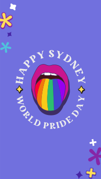 Pride Mouth Facebook Story Design
