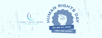 Human Rights Protest Facebook Cover Design