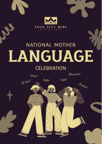 Celebrate Mother Language Day Flyer Design