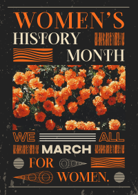 Women's History March Poster Image Preview