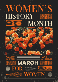 Women's History March Poster Design