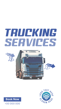 Moving Trucks for Rent Facebook Story Design