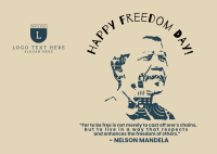 Face of Freedom Postcard Design
