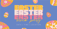 Easter Party Eggs Facebook ad Image Preview