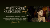 Luxury Fashion Testimonial Facebook event cover Image Preview