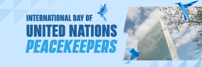 International Day of United Nations Peacekeepers Twitter header (cover) Image Preview