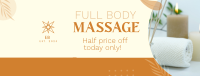 Massage Promo Facebook cover Image Preview